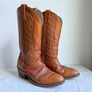 Knapp Vintage Brown Leather Western Cowgirl Boots Women’s Size 8D